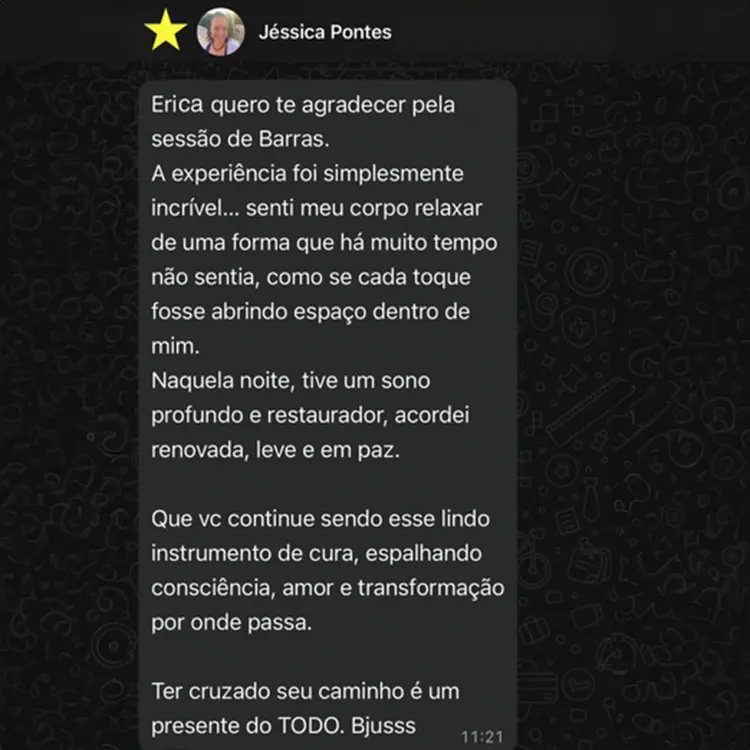 Depoimento de cliente da Jornada da Presença