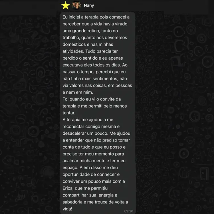 Depoimento de cliente da Jornada da Presença